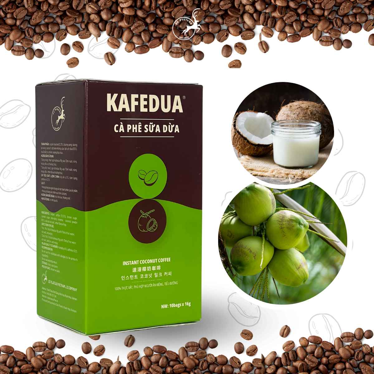 KAFEDUA - Instant Coconut Coffee